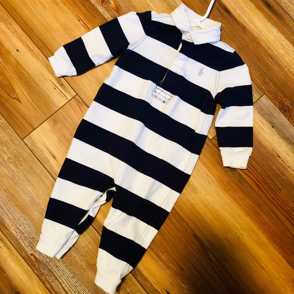 Ralph Lauren Other - Ralph Lauren baby boy striped coverall Ralph Lauren Other - Ralph Lauren baby boy striped coverall